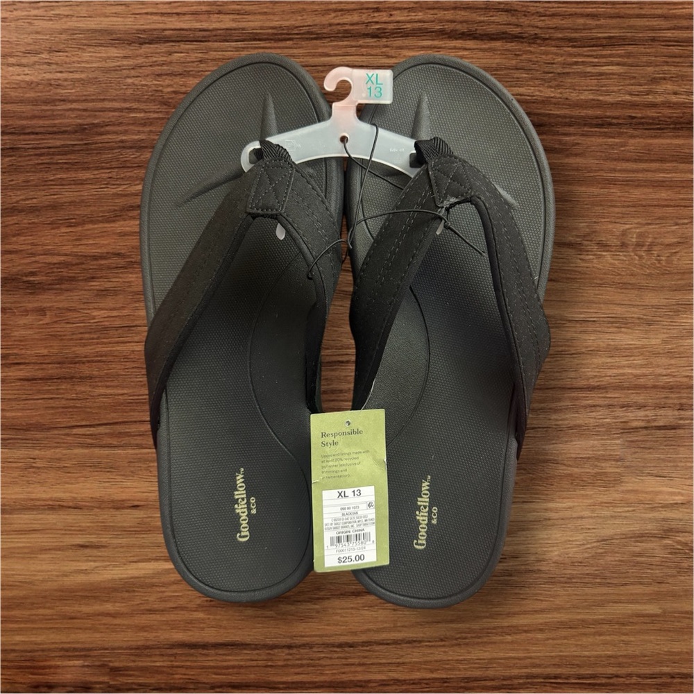 Black XL Flip Flops Goodfellow & Co (Size Men 13)